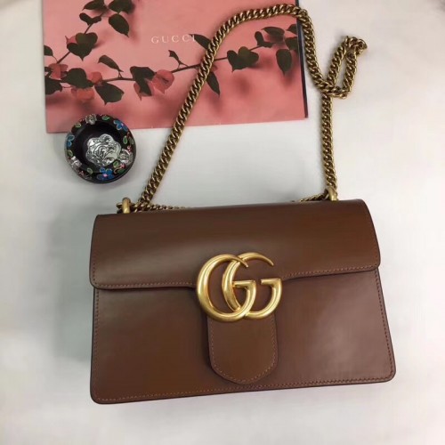 Gucci GG Marmont 28x16x8cm brown